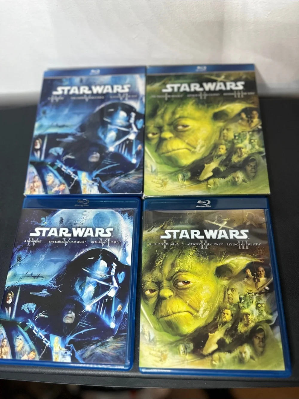 Star Wars Blu-ray Bundle Episodes I-VI Complete Saga 6 Movies 2 Box Sets